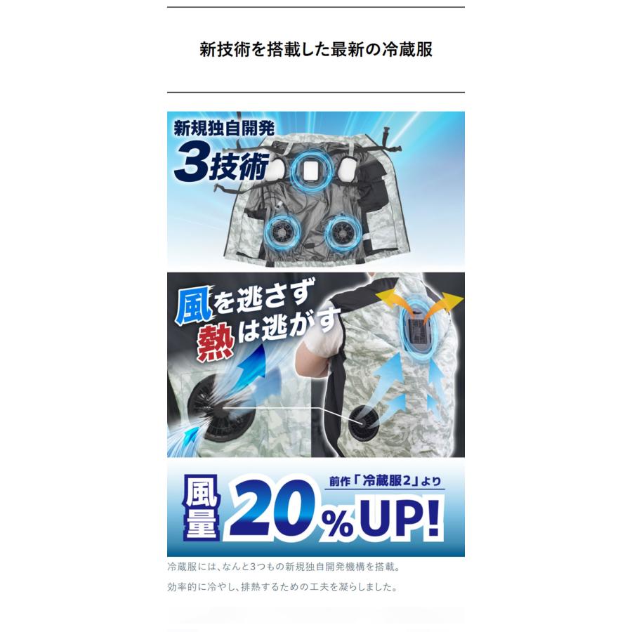 モバイルバッテリーセット 冷却ベスト ペルチェ式 冷蔵服 空調作業服