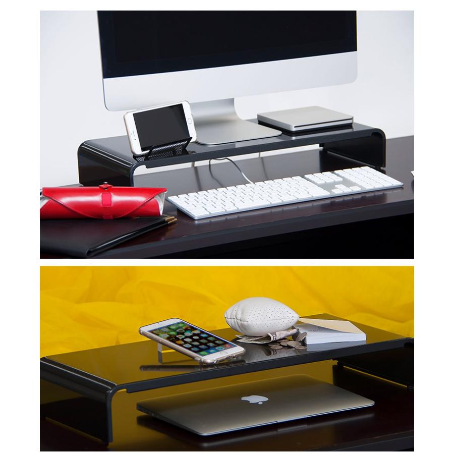 日本製 モニター台 幅54cm 奥行22cm スリム パソコン モニター置き台