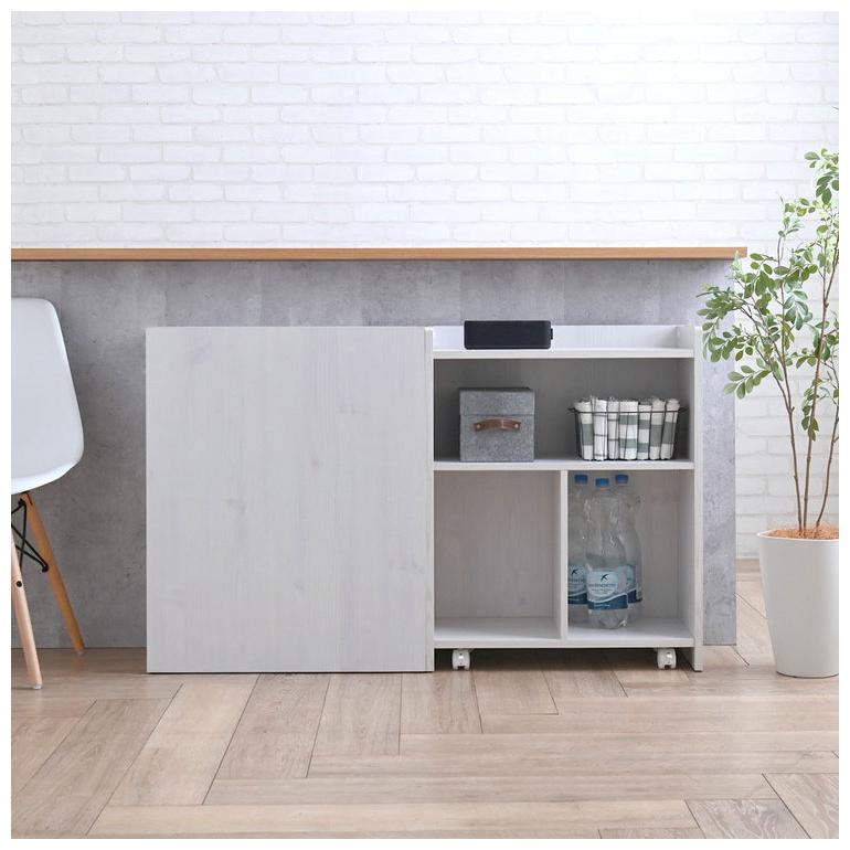 カウンター下収納 奥行30 キッチンホワイト 収納 おしゃれ キャスター