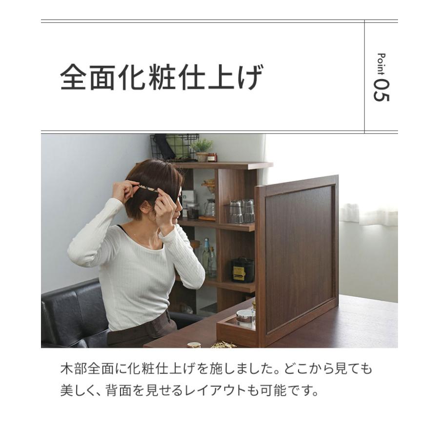 卓上ミラー 木製 幅53cm 単品 置き型 トレー付 収納付 木目 卓上ミラー 木製 幅53cm 単品 置き型 トレー付 収納付 木目