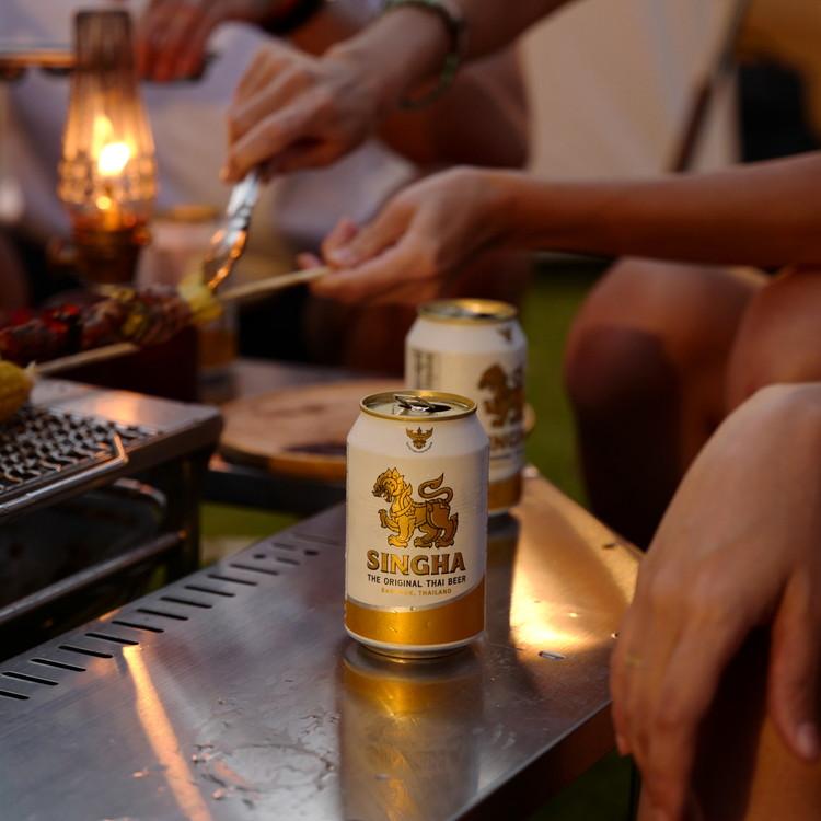 シンハー 缶 330ml 2本セット ラッピング付 SINGHA ビール 輸入ビール