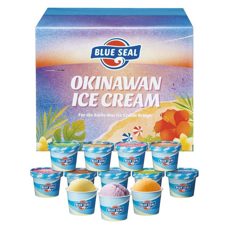 バースデーカード付 沖縄 ブルーシール アイス 12個 セット 食品 バースデーカード付 沖縄 ブルーシール アイス 12個 セット 食品