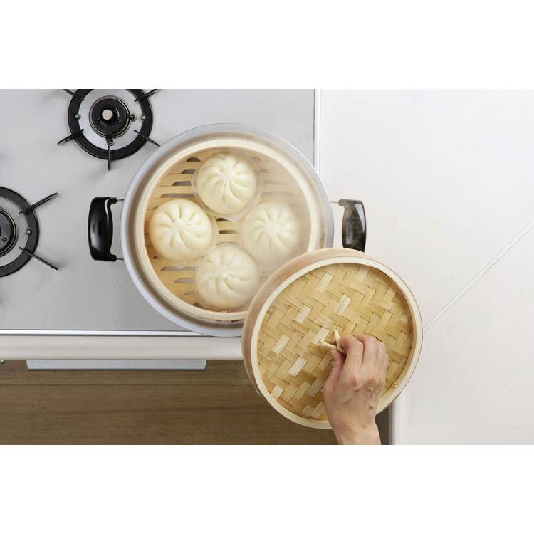 下村企販 杉中華せいろ 24cm 蓋付き せいろ 蒸し器 セイロ