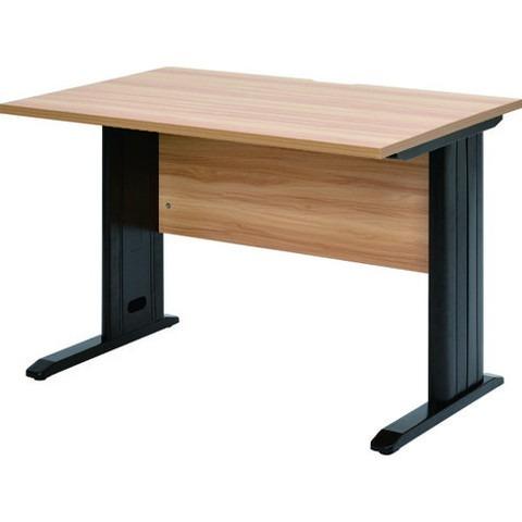 TRUSCO トラスコ 平机 ナチュラル天板X黒脚 W1000xD700XH700 TSLD1070NABK 組立品 組立設置不可 代引不可
