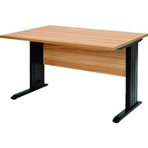 TRUSCO トラスコ 平机 ナチュラル天板X黒脚 W1200xD700XH700 TSLD1270NABK 組立品 組立設置不可 代引不可