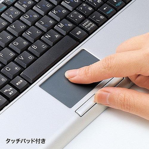 SANWA タッチパッド付キーボード SKBTP01SVN オフィス・住設用品 OA用品 マウス 代引不可の画像