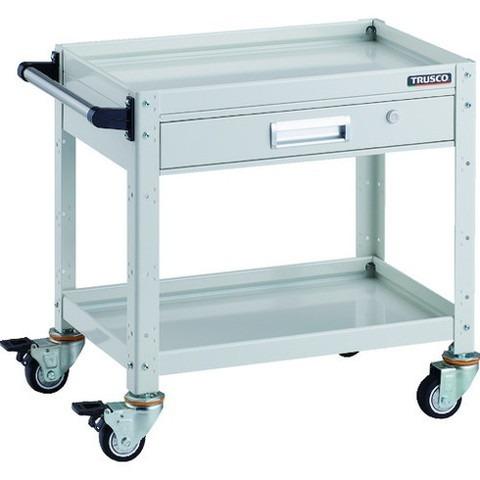 TRUSCO トラスコ バーディワゴン 600X400 引出付 ウレタン車輪 W色 BDW662VUW 代引不可