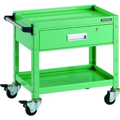 TRUSCO トラスコ バーディワゴン 600X400XH600 深型1段引出付 YG色 BDW662YYG 代引不可