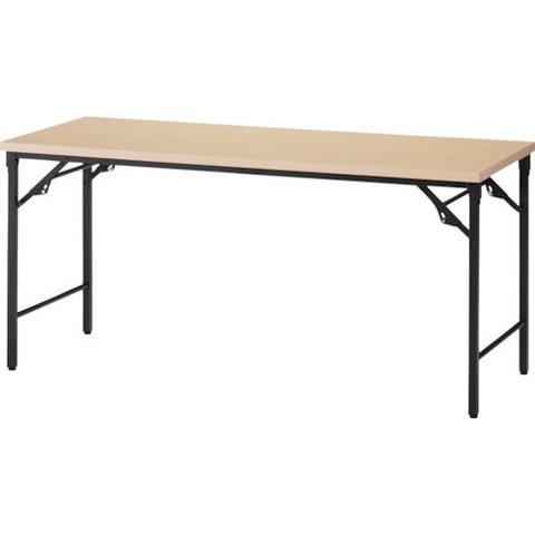 TRUSCO トラスコ 折リタタミ会議テーブル 1800X600XH700 棚板ナシ ナチュラル TST1860C 代引不可