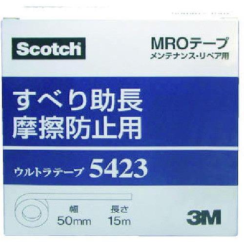 3M 超高分子量ポリエチレンテープ 再剥離 5423 50mmX15m 白 542350X15 梱包用品 テープ用品 保護テープ 代引不可の画像