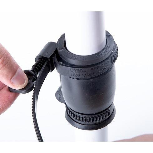 HCL 樹脂製ホースバンド Ezyclamp 手締メタイプ 締付径25.0~75.0mm ナイロン66 HCL PWD1375WGPA66BK 園芸用品 ホース 散水用品 ホースバンド 代引不可_1