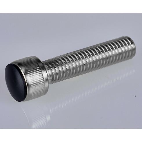 TRUSCO 六角穴付ボルト用カバーキャップ M5 黒 10個入 TSCP5BK 金物