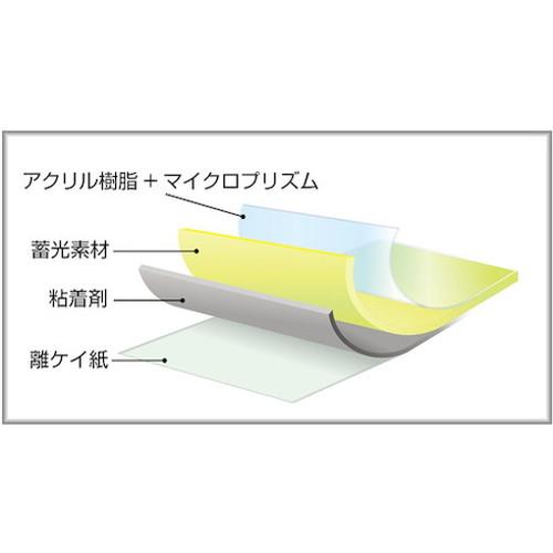 緑十字 高輝度蓄光反射テープ AP505 50mm幅×5m 屋内外兼用 72011 テープ用品 蓄光テープ 代引不可｜recommendo｜05