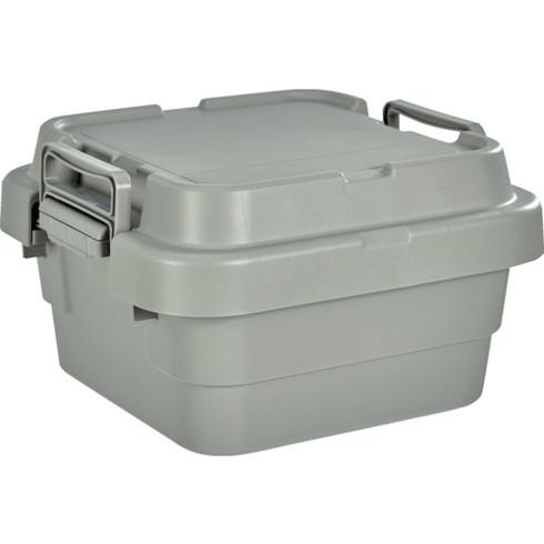 TRUSCO トランクカーゴ フラット天板仕様 浅型 20L グレー GYCFL30