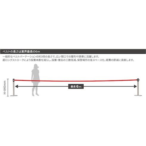Reelex ベルトパーテーション BELPA BLP506A オフィス 住設用品 オフィス 住設用品 オフィス家具 パーテーション 代引不可の画像