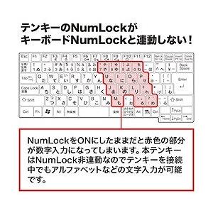 SANWA 静音ワイヤレステンキーマウスセット NTWL23SETBK オフィス 住設