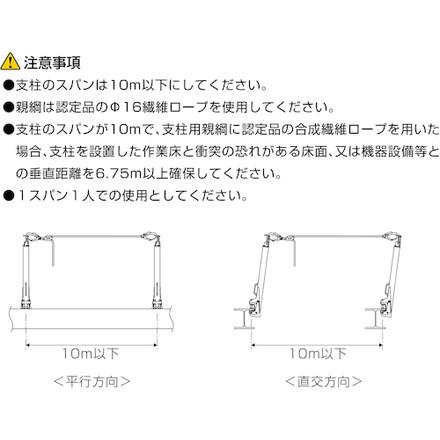 KS KS親綱支柱兼用C型 国元商会 保護具 墜落 落下防止用品 用途別安全 
