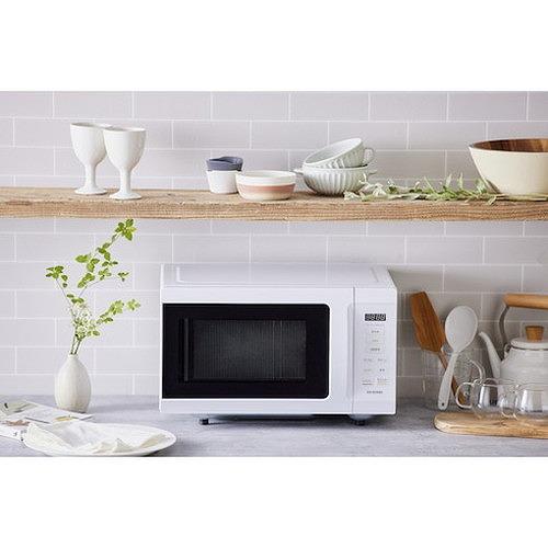 ますべさん専用 IRIS 101848 単機能レンジ18L フラットテーブル ホワイト IMBF186W