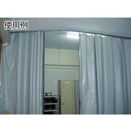 岡田 カーテンレール D40カーブレール800×800×530Rステンレス 岡田装飾金物 金物 建築資材 建築金物 カーテンレール 代引不可_2