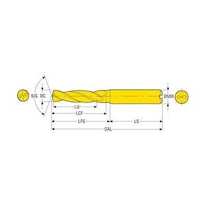 ドリル 超硬ソリッドドリル SD203A077002908R1P 切削工具 旋削 フライス加工工具 刃先交換式ドリル 【アランダム】 代引不可