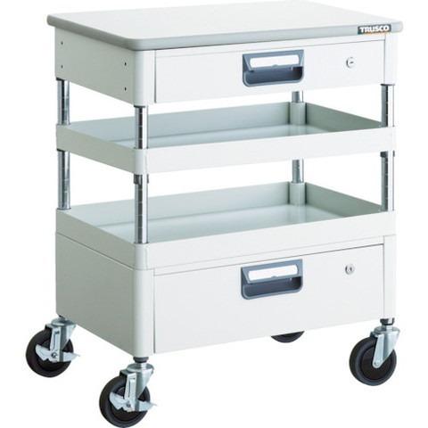 TRUSCO トラスコ フェニックスワゴン 省音 750X500XH740 引出 天板付 W色 PEW772VZTW 組立品 組立設置不可 代引不可