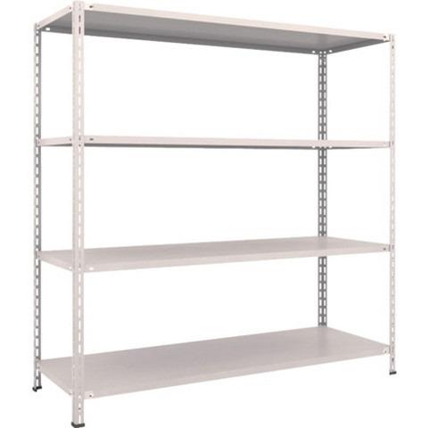 TRUSCO トラスコ 軽量棚 中棚ボルトレス型1800X600X1800 4段 ネオグレー L66W14 組立品 組立設置不可 代引不可