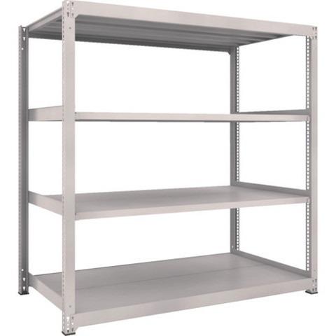TRUSCO トラスコ M3型中量棚 1800X921XH1800 4段 単体 ネオグレー M36694 組立品 組立設置不可 代引不可