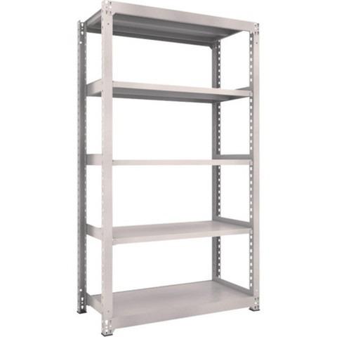 TRUSCO トラスコ M3型中量棚 1200X571XH2100 5段 単体 ネオグレー M37465 組立品 組立設置不可 代引不可