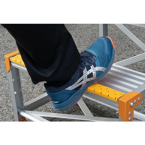 ピカ 作業台 FGK型 3段W600×D400×H900 踏面くつ底キャッチャータイプ FGK3690 工事・照明用品 はしご・脚立 作業台 代引不可_1