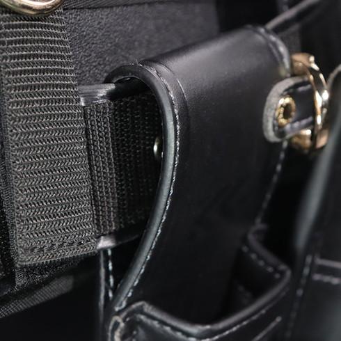 フジ矢 ペン型電動ドライバーホルダー 黒金 LIGHT PU LEASER SERIES AH21BG 手作業工具 手作業工具 バックパック ツールバッグ 工具差し 腰袋 代引不可