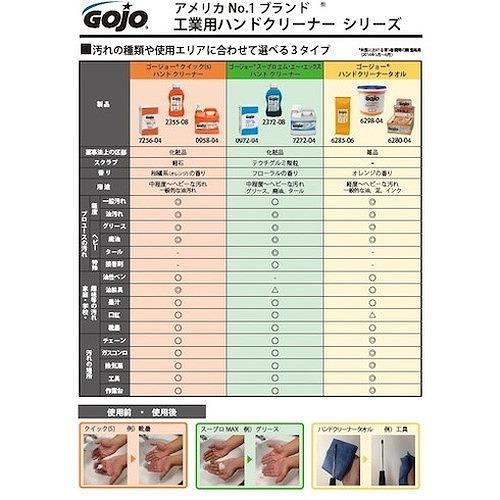 GOJO ゴージョー スープロ エム・エー・エックス ハンドクリーナー 295mL 2372 清掃・衛生用品 労働衛生用品 ハンドソープ 代引不可｜recommendo｜04