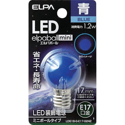 ELPA 電球 LED LED電球G30形E17 青 LDG1BGE17G242 工事・照明用品 作業灯・照明用品 LED電球 代引不可｜recommendo｜02