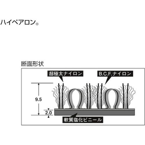 テラモト 屋内マット ハイペアロン モスグレー 900×1200mm MR0380445 株 テラモト 床材用品 玄関マット 代引不可