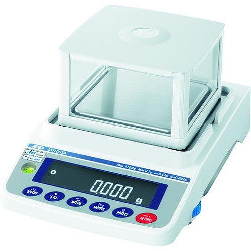 A D 汎用電子天びん 内蔵分銅付き 1100g/0.001g GX1003A 測定・計測用品 工業用計測機器 はかり 代引不可の画像