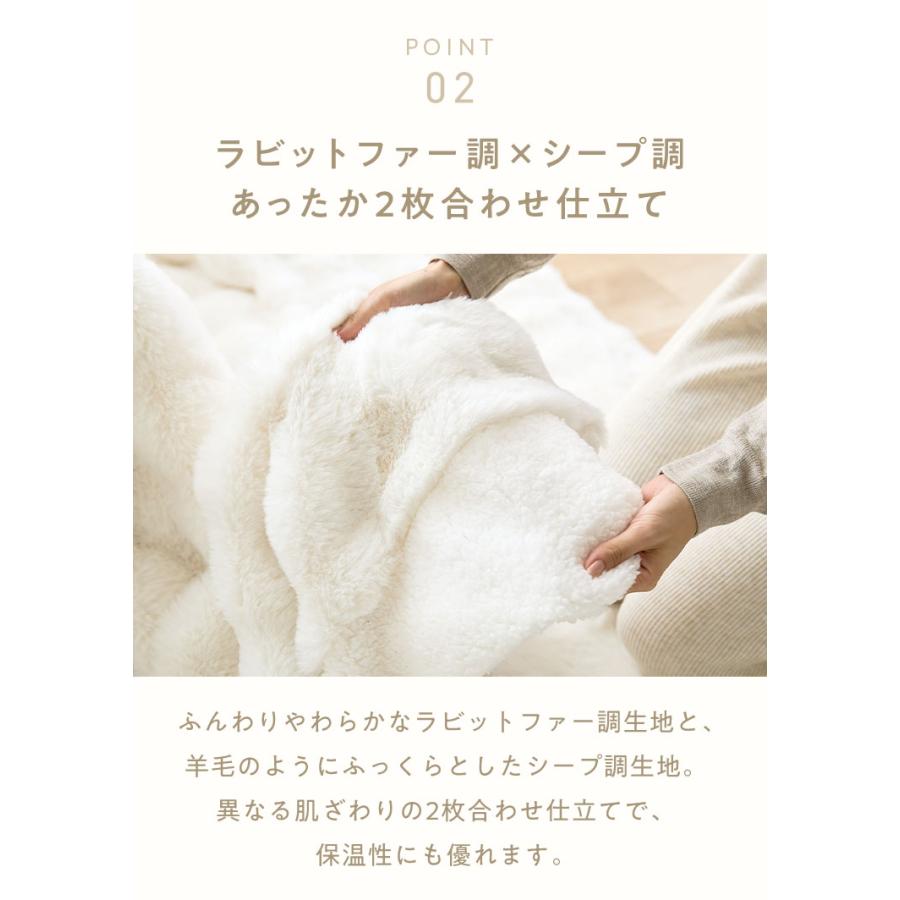 リコメン堂 mocone もこもここたつ布団 円形 直径195cm もこもこ