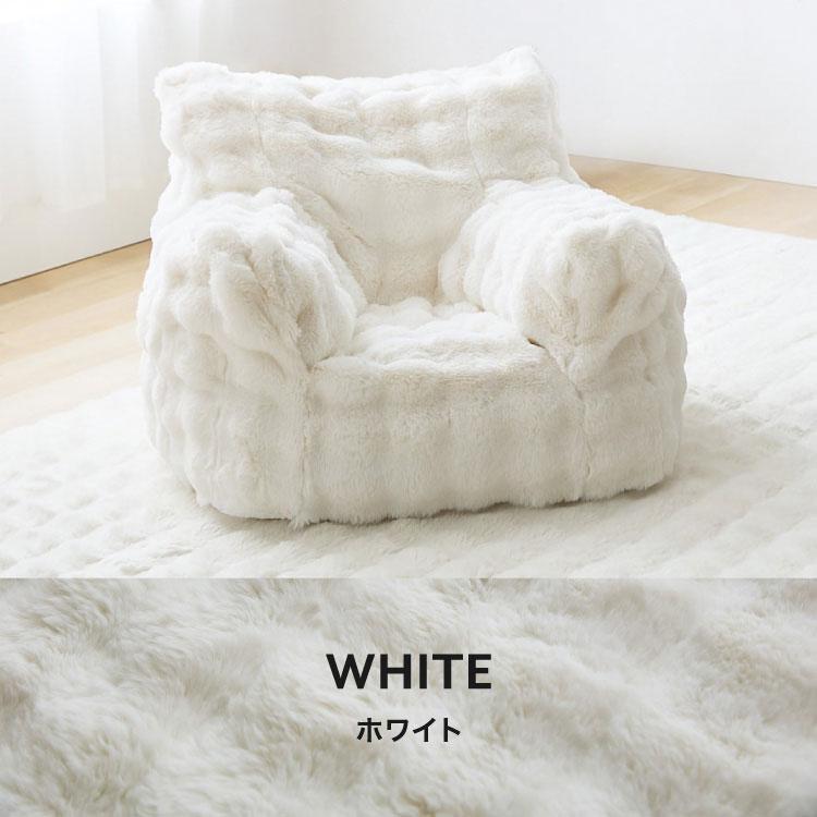 もこもこクッションソファー 1人用 コンパクト 幅65 もこもこ フロア