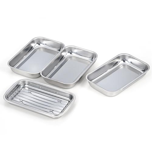 ヨシカワ 日本製 ステンレス連結バット フタ・アミ付 SJ1076