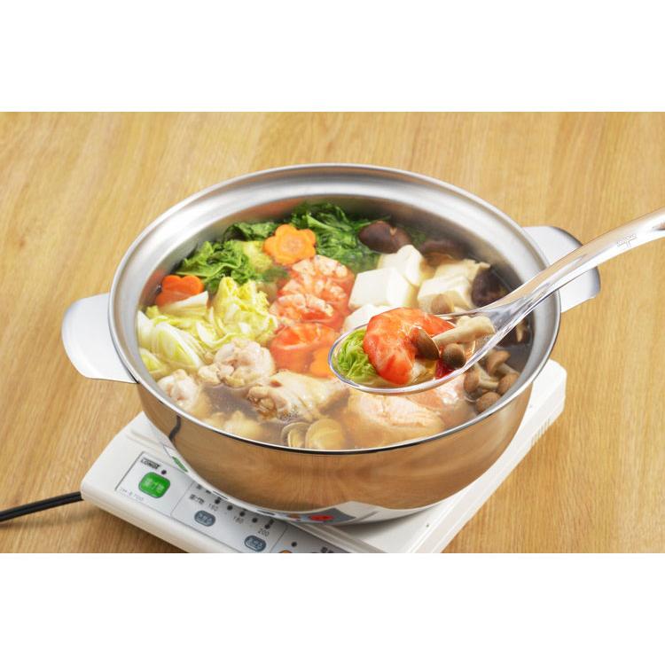 ヨシカワ 日本製 すくいやすいクリアなレンゲ大 美味彩菜 透明 クリア