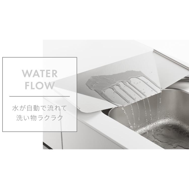 ヨシカワ 日本製 シンクサイド 深型 燕三条 ステンレス製 スライド 水切りラック 幅20~37×奥行47cm レビュー報告で燕三条製トングの画像