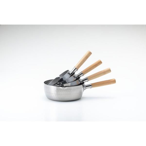 ヨシカワ 日本製 ステンレス雪平鍋 20cm YH6753 IH対応 ガス火OK 両側