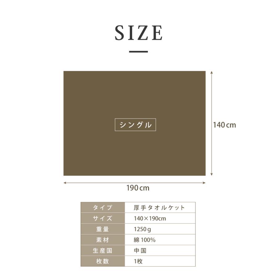 タオルケット シングル 綿100% 抗菌 防臭 夏用 厚手 140×190cm 洗える