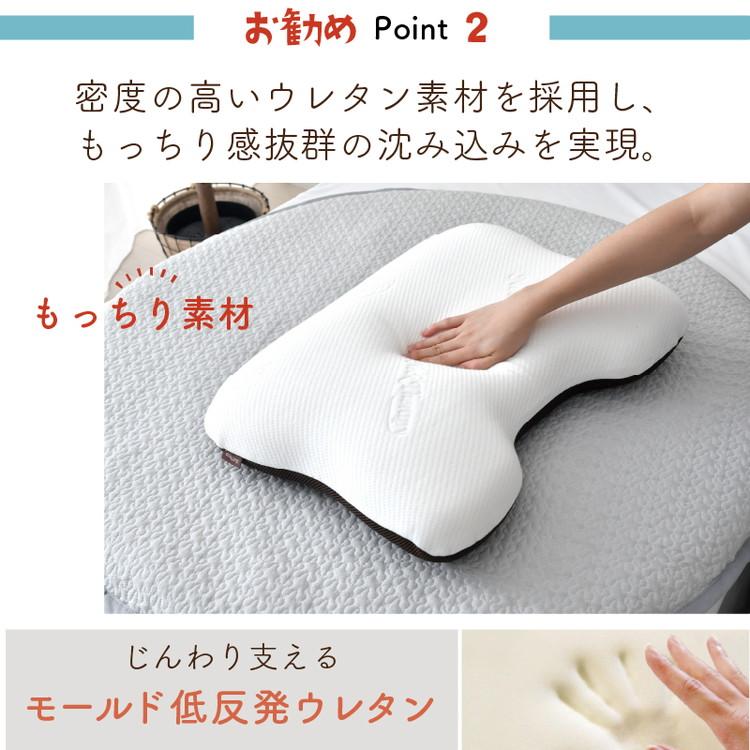 枕 整体師が勧める 肩までフィット枕 40×55cm じんわり 低反発ウレタン