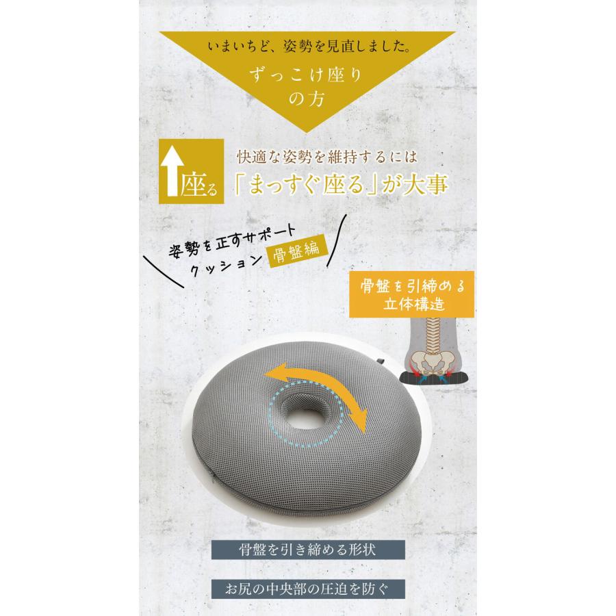 整体院の先生監修 快適支座 骨盤編 クッション 骨盤 姿勢を正す