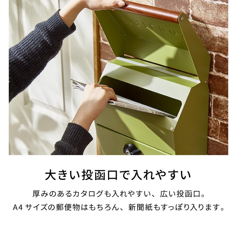 セトクラフト ポスト 壁掛け 北欧 ガルバリウム モダン 置き型 可能 SI