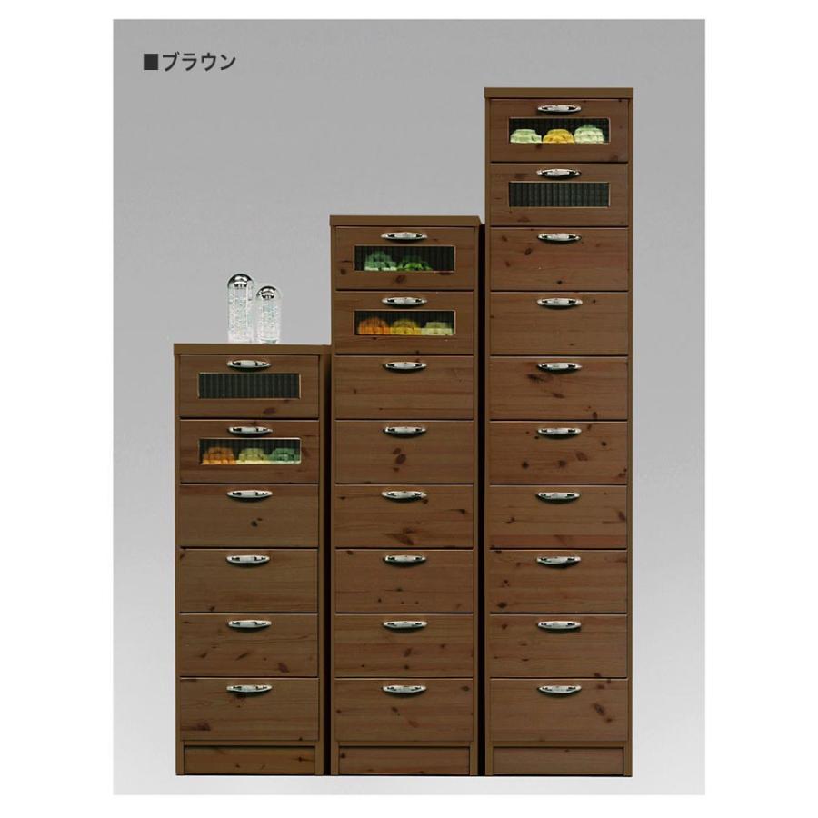 国産 大川家具 完成品 チェスト 10段 幅39cm 高さ180cm 無垢材 収納 タンス パイン材 日本製 木製 衣類 おしゃれ 代引不可の画像