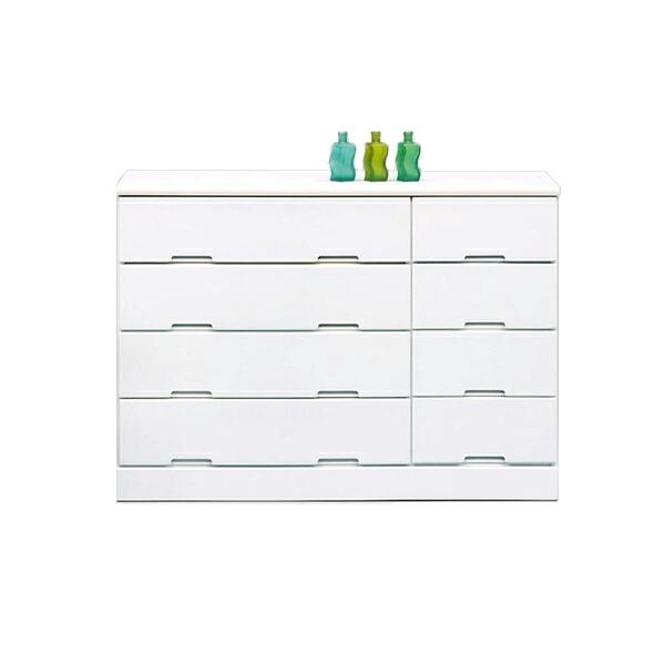 国産 大川家具 完成品 ローチェスト 幅120cm 高さ85cm 収納 タンス 日本製 木製 衣類 おしゃれ 代引不可