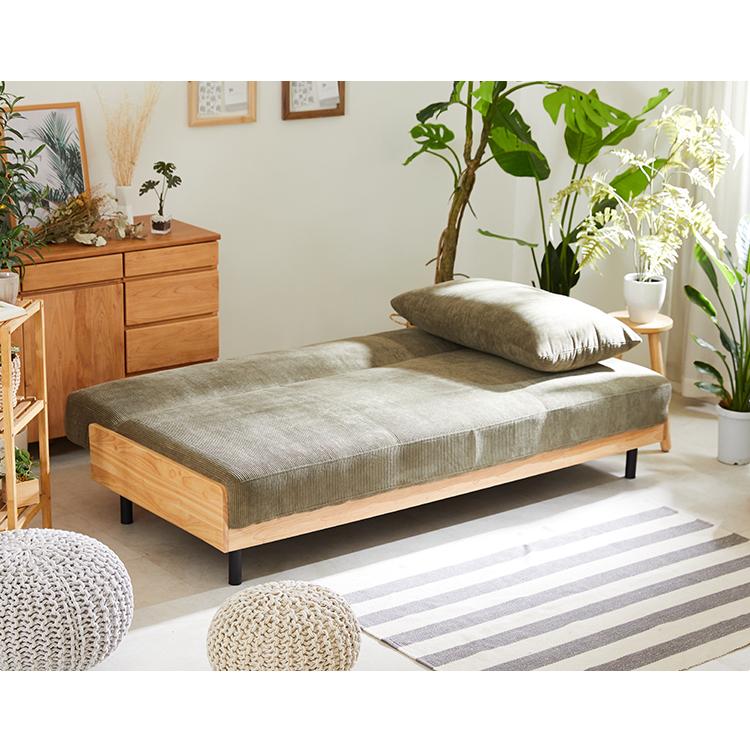 訳あり商品ソファベッド ソファ 二人掛け PUレザー 座椅子 1450-220