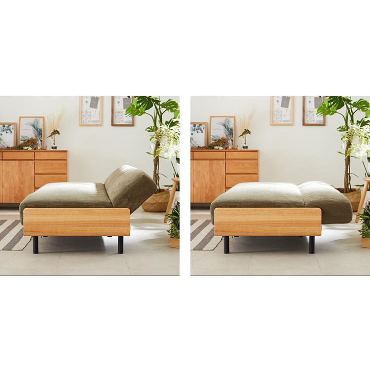 ソファベッド 折りたたみ ファブリック PUレザー コーデュロイ