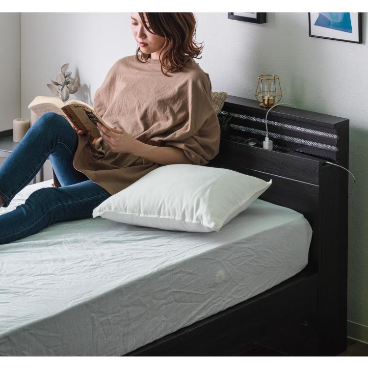 ベッドフレーム 単品 キングサイズ 高さ4段階調整 LEDライト付き