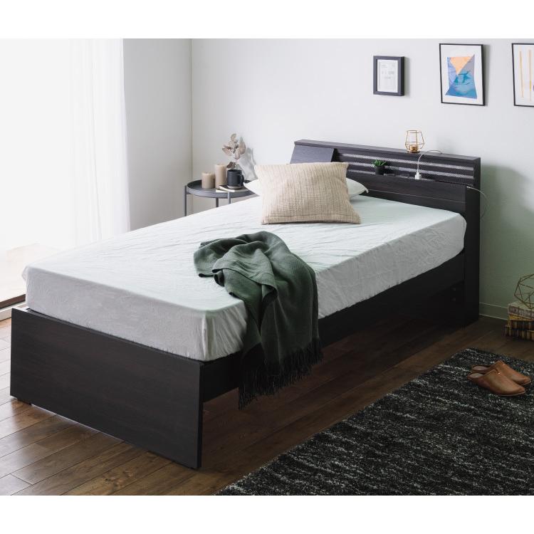 ミラー家具 ベッド キングサイズ ベッドフレーム ベッドフレーム 単品 キングサイズ 高さ4段階調整 LEDライト付き 宮